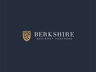 Berkshire Advisory Logo blue brand identity branding consultancy corporate design finance illustration logo luxury vector