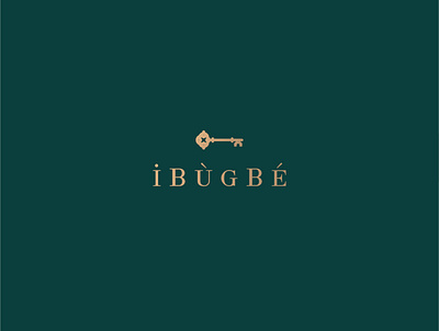 Ibúgbé branding clean design emblem flat high end illustration logo logomark logotype minimal minimalist real estate typography vector yoruba