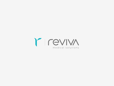 Reviva Logo branding clean design flat healthcare hospital icon illustration logo medicine minimal r reviva typography vector