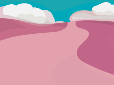landscape blue free line illustration landscape minimal minimalist pink