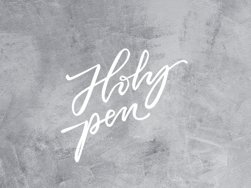 Holy Pen 2d after effects animation holy lettering lettering animation motion design