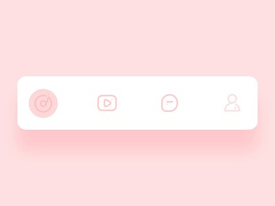 pink tab animation app bar button ceramic component controls design icon illustration logo motion pink tab tab bar typography ui uidesign ux