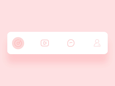 pink tab animation app bar button ceramic component controls design icon illustration logo motion pink tab tab bar typography ui uidesign ux