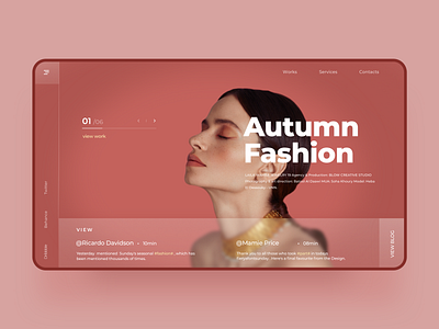 Autumn Fashion Web Design app blog branding buy cart clean clothes design ecommerce fashion landing new shop shopping cart store ui ux web web design webdesign