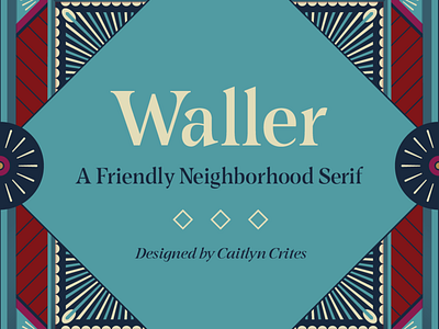 Waller patterns type typedesign