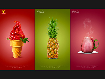 Fruits Digital synthesis design illustration 品牌 设计