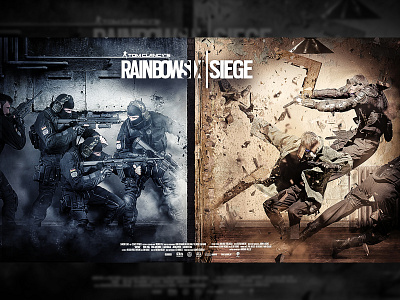 Tom Clancy's Rainbow Six Siege design illustration typography 品牌 设计