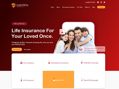 Webfolio | Website | Branding branding business corporate design graphic design insurance ui ux vector website xd