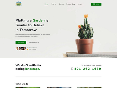 Webfolio | Website Design | Branding branding business corporate design gardening graphic design ui ux website xd