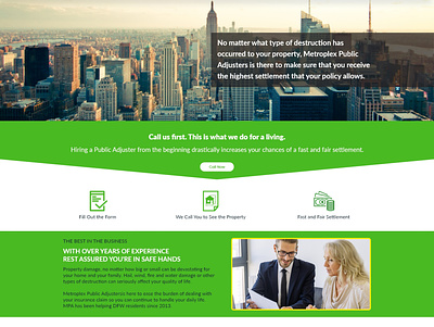 Webfolio | Website Design | Branding adjuster branding business corporate design graphic design insurance public adjuster ui ux vector website
