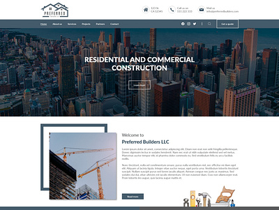 Webfolio | Website Design | Branding branding builders business construction corporate design graphic design real estate ui ux vector xd