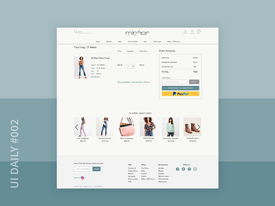 UI Daily #002 Checkout Page