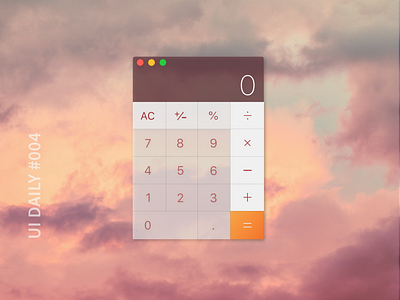 UI Daily #004 Calculator