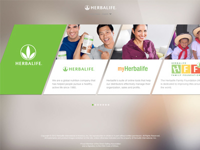 Startherbalife design ui website