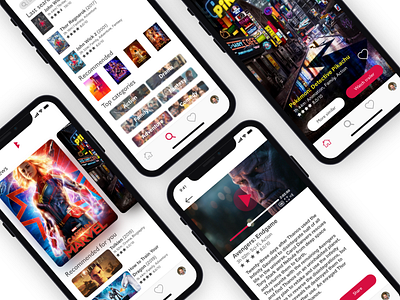 Movie App, XD Daily Creative Challenege, May 2019 adobe xd adobexd app design mobile mobile app design mobile design movie movie app ui userinterface xddailychallenge