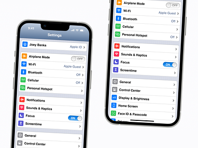 iOS 6 for iPhone 13 Pro apple concept figma interface ios iphone settings