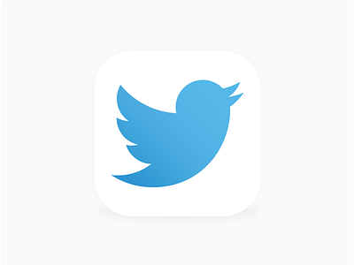 Twitter Icon for iOS 8 app icon ios ios8 ipad iphone minimal mobile twitter