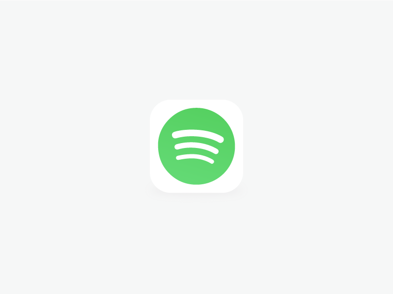 White Spotify Ios Icon By Joey Banks On Dribbble