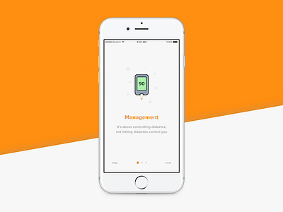 Diabetes Care App app diabetes health ios iphone sketch ui