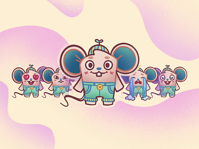Mouse Boy Mascot animation design illustration illustrations mascot merkulove mouse procreate