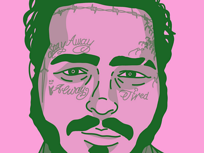 Post Malone - Illustration