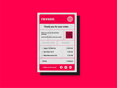 Email Receipt - UI Design