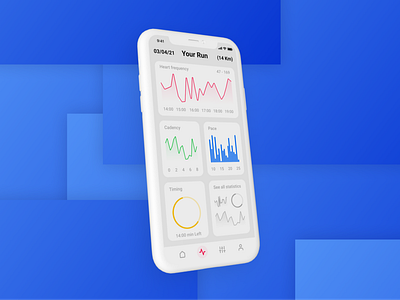 Analytics - UI Design analytics app app design chart dailyui gym health training ui uiux