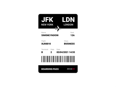 Boarding Pass - UI Design airlines blackandwhite boarding checkin dailyui pass planet ticket ui uiux