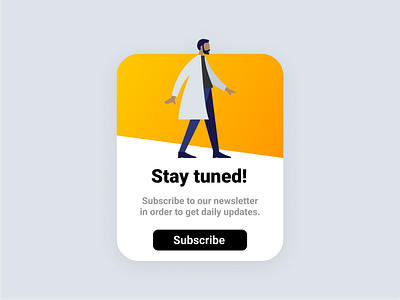 Subscribe - UI Design button dailyui mail newsletter signup subscribe ui uiux widget