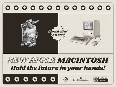 Special Offer - UI Design apple classic dailyui flyer macintosh offer poster product retro special offer ui uiux vintage