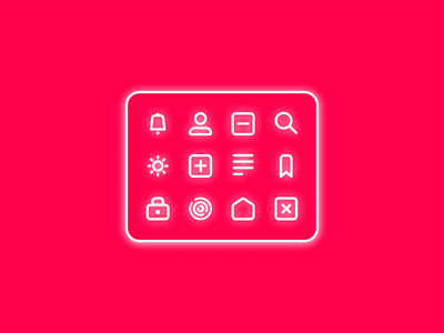 Icon set - UI Design dailyui icon set icons minimal style ui uiux vector