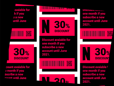 Coupon - UI Design coupon dailyui discount minimal netflix offer sale subsciption ui uiux