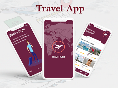 Travel App android android app app design illustration iphone iphone app photoshop ui uidesign