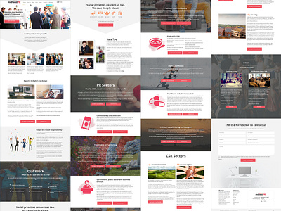 Website Design for redheadPR design ui web web design