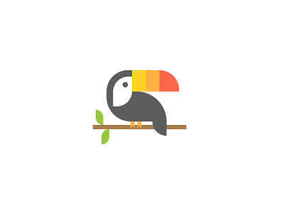 Toucan bird branding geometric illustration jungle logo safari toucan vector wildlife