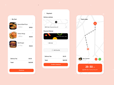 Food Delivery App app design dood food app food app design food delivery app ios mobile mobile app ui uiux ux