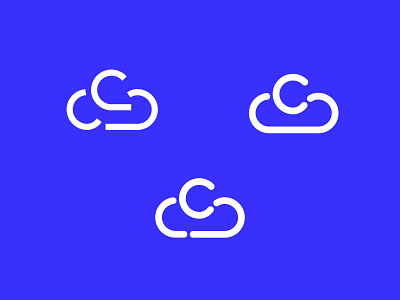 Cloud Development Company Logo (Unused versions) branding cloud cloud catalyst cloud computing cloud data cloud development cloud management geometric logo logo design