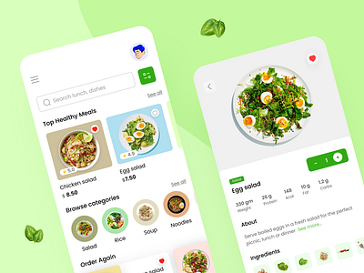 Healthy Meal Mobile app