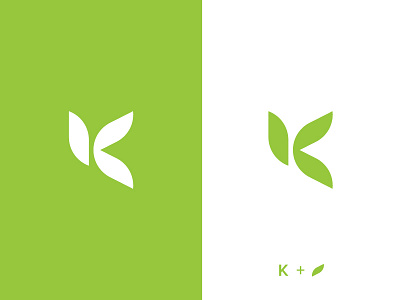 K Logo Mark k mark leaf logo letter logo natural organic