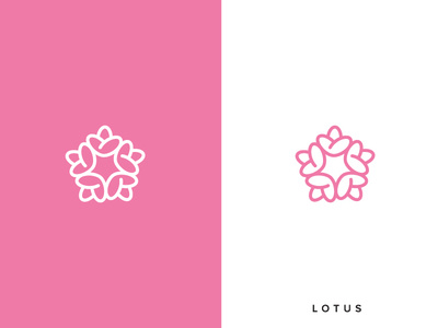 Lotus asthetic beauty logo beauty spa feminine flower logo design lotus organic pink spa logo