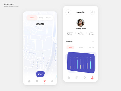 health tracker App |  UI Design SoltaniMedia