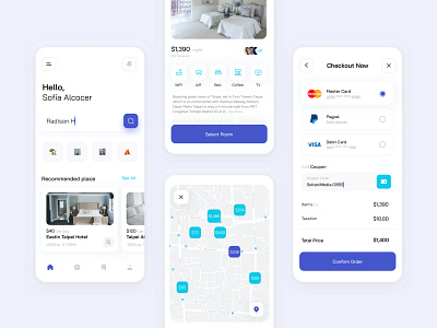 Booking App | UI Design SoltaniMedia app application booking design hotel app icon design icon set minimal minimalist shopping sketch ui uiux ux web website