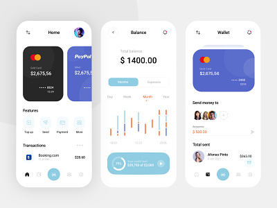 Mobile Bank app | SoltaniMedia app application dashboard icon set minimal mobile bank shopping sketch ui ux website