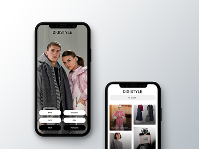 Cloths Shop (digistyle concept) adobe illustrator adobe photoshop application design digistyle sketch app ui design