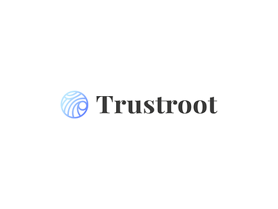 Trustroot logo design app branding design graphic logo vector