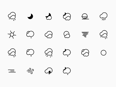 Weather Icons design art design system icon icon artwork icon design icon pack icon set iconography icons illustration news noun project nounproject vector vector illustration weather icon