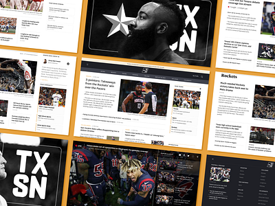 Texas Sports Nation 2.0 branding design publishing sports branding ui ux web