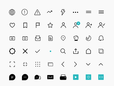 System Icons for the San Francisco Chronicle branding design design systems icon illustration news publishing