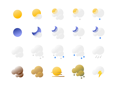 Weather icons for the San Francisco Chronicle