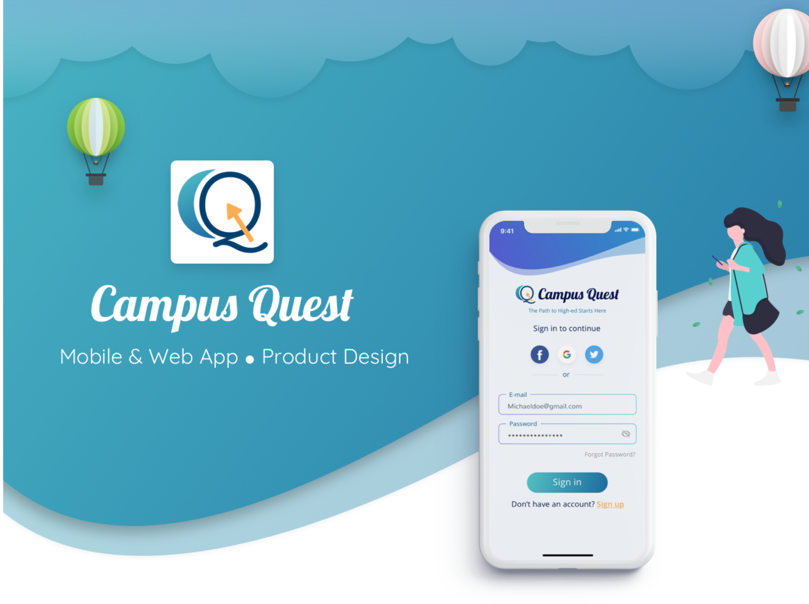 Campus Quest Cover Page by Sneha Kar on Dribbble